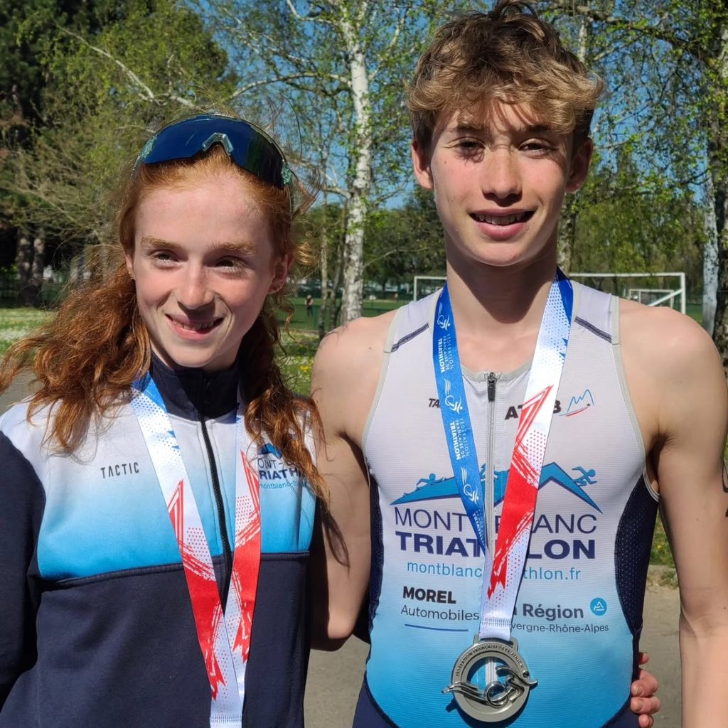 Lucile Martin et Evan Grobost à l'international championnat de france duathlon 2025 !!!les jeunes ont brillé sur ce second jour de championnat d